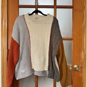 Colorblock Knit Sweater